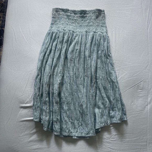 Anthropologie Dresses & Skirts - Anthropologie Strapless Dress in Light Blue